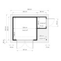 Bertilo Abris de jardin en bois Bois massif Gris 5.8m²