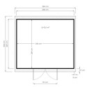 Bertilo Abris de jardin en bois Bois massif Marron 10.3m²