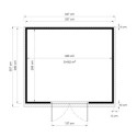 Bertilo Abris de jardin en bois Bois massif Marron 9.7m²