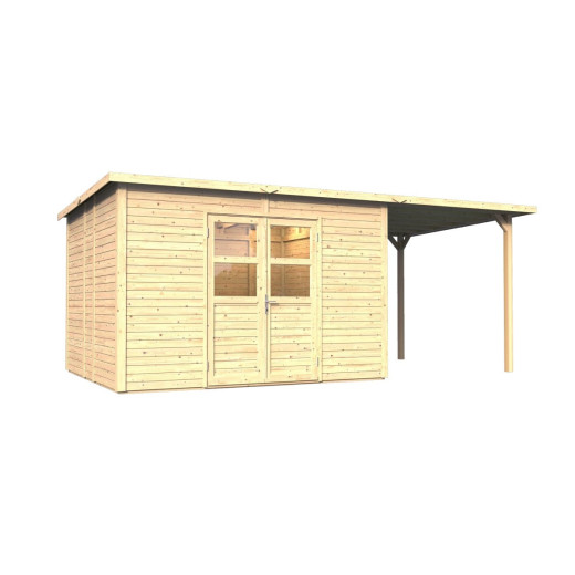 Bertilo Abris de jardin en bois Bois massif Marron 16m²