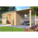 Bertilo Abris de jardin en bois Bois massif Marron 16m²