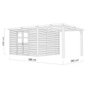 Bertilo Abris de jardin en bois Bois massif Marron 16m²