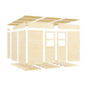 Bertilo Abris de jardin en bois Bois massif Marron 16m²