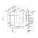 Bertilo Abris de jardin en bois Bois massif Marron 5.3m²