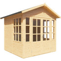 Bertilo Abris de jardin en bois Bois massif Marron 5.3m²