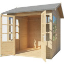 Bertilo Abris de jardin en bois Bois massif Marron 5.3m²