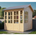 Bertilo Abris de jardin en bois Bois massif Marron 5.3m²