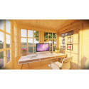 Bertilo Abris de jardin en bois Bois massif Marron 5.3m²