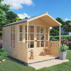 Bertilo Abris de jardin en bois Bois massif Marron 5.9m²