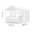 Bertilo Abris de jardin en bois Bois massif Marron 5.9m²