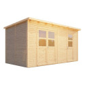 Bertilo Abris de jardin en bois Bois massif Marron 10.5m²
