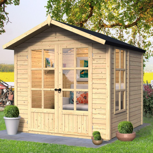 Bertilo Abris de jardin en bois Bois massif Marron 4.2m²