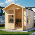 Bertilo Abris de jardin en bois Bois massif Marron 4.2m²