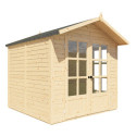 Bertilo Abris de jardin en bois Bois massif Marron 4.2m²