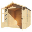 Bertilo Abris de jardin en bois Bois massif Marron 4.2m²