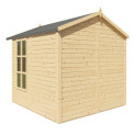Bertilo Abris de jardin en bois Bois massif Marron 4.2m²