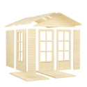Bertilo Abris de jardin en bois Bois massif Marron 4.2m²