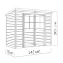 Bertilo Abris de jardin en bois Bois massif Gris 2.9m²