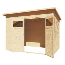 Bertilo Abris de jardin en bois Bois massif Marron 6.2m²