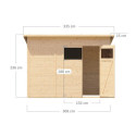 Bertilo Abris de jardin en bois Bois massif Marron 6.2m²
