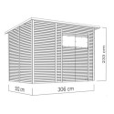 Bertilo Abris de jardin en bois Bois massif Marron 6.2m²