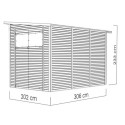 Bertilo Abris de jardin en bois Bois massif Marron 6.2m²
