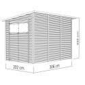 Bertilo Abris de jardin en bois Bois massif Marron 6.2m²