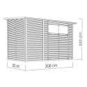 Bertilo Abris de jardin en bois Bois massif Marron 6.2m²