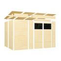 Bertilo Abris de jardin en bois Bois massif Marron 6.2m²