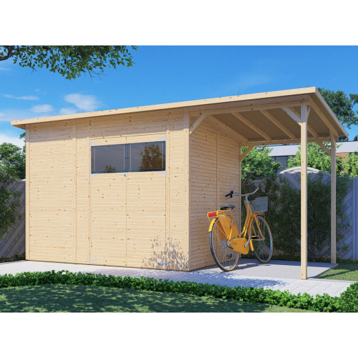 Bertilo Abris de jardin en bois Bois massif Marron 9.5m²