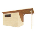 Bertilo Abris de jardin en bois Bois massif Marron 9.5m²
