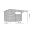 Bertilo Abris de jardin en bois Bois massif Marron 9.5m²