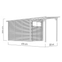 Bertilo Abris de jardin en bois Bois massif Marron 9.5m²