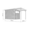 Bertilo Abris de jardin en bois Bois massif Marron 9.5m²