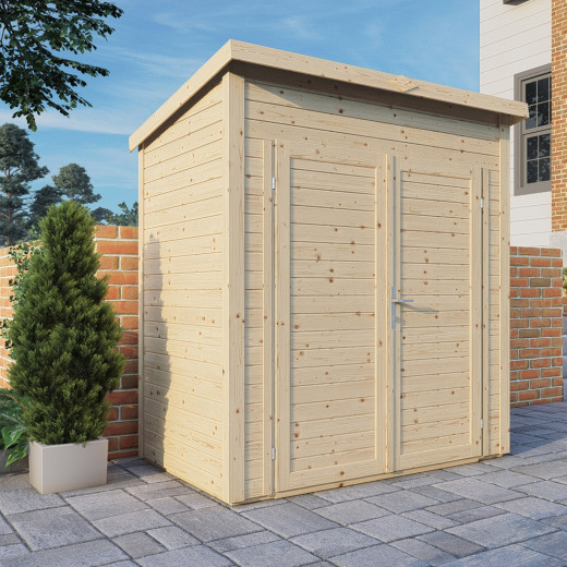 Bertilo Abris de jardin en bois Bois massif Marron 2.20m²