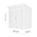 Bertilo Abris de jardin en bois Bois massif Marron 2.20m²