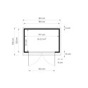 Bertilo Abris de jardin en bois Bois massif Marron 2.20m²
