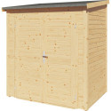 Bertilo Abris de jardin en bois Bois massif Marron 2.20m²