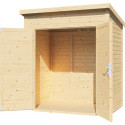 Bertilo Abris de jardin en bois Bois massif Marron 2.20m²