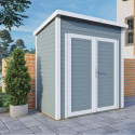 Bertilo Abris de jardin en bois Bois massif Gris 2.20m²