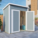 Bertilo Abris de jardin en bois Bois massif Gris 2.20m²