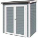 Bertilo Abris de jardin en bois Bois massif Gris 2.20m²