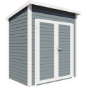 Bertilo Abris de jardin en bois Bois massif Gris 2.20m²