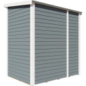Bertilo Abris de jardin en bois Bois massif Gris 2.20m²