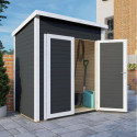 Bertilo Abris de jardin en bois Bois massif Gris 2.20m²