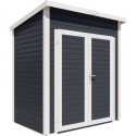 Bertilo Abris de jardin en bois Bois massif Gris 2.20m²