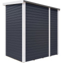 Bertilo Abris de jardin en bois Bois massif Gris 2.20m²