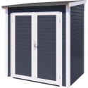 Bertilo Abris de jardin en bois Bois massif Gris 2.20m²