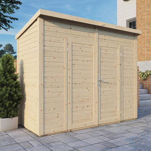 Bertilo Abris de jardin en bois Bois massif Marron 3m²