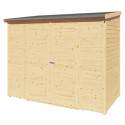 Bertilo Abris de jardin en bois Bois massif Marron 3m²